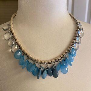 4/$20 Aeropostale Blue Bead Necklace